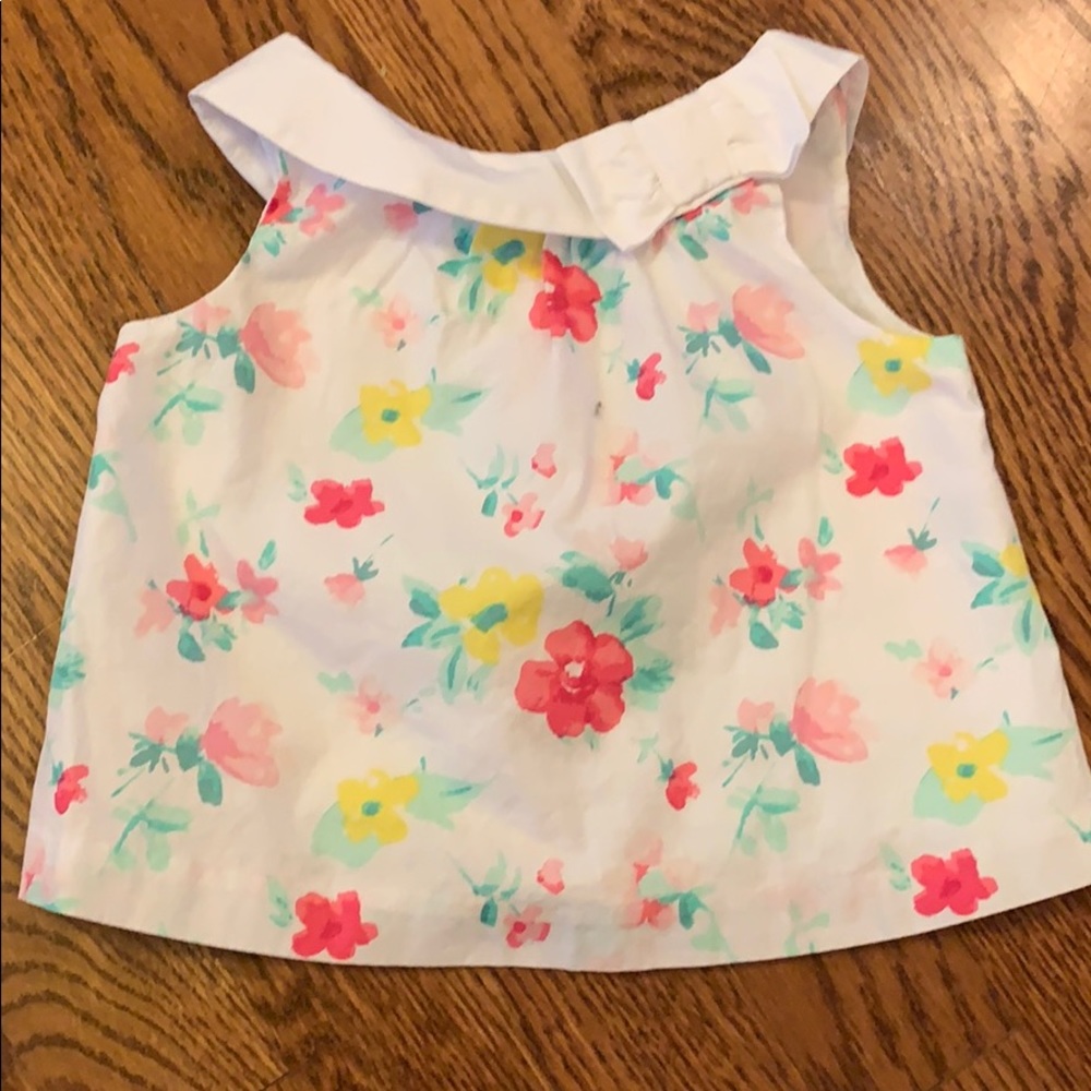 Janie and Jack sleeveless floral top